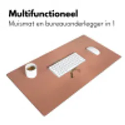 Roodborst - Natuur - Roze Muismat XXL klein -sfeer4