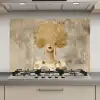 Goud - Portret - Vrouw keuken achterwand spatscherm klein -3d_website