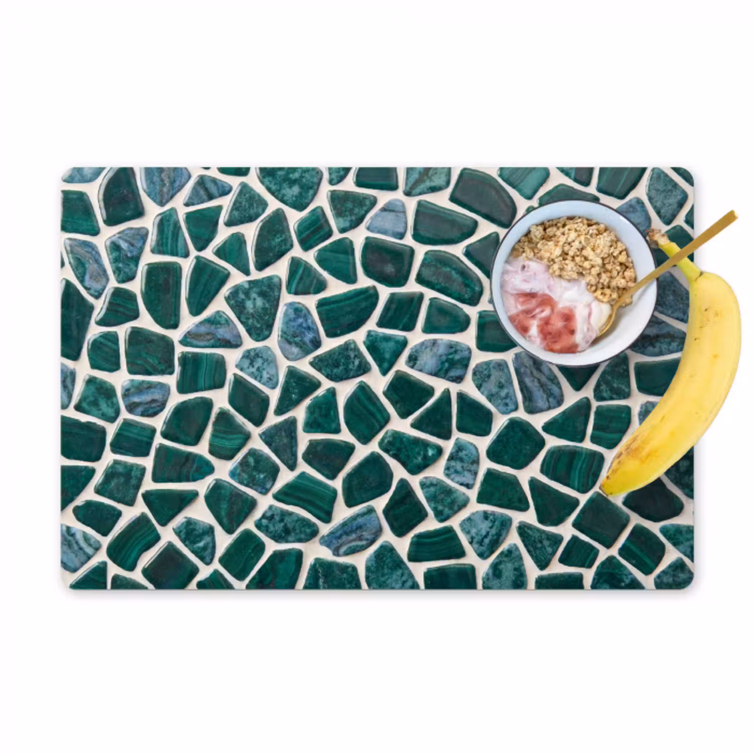 Textuur - Steen - Groen - Abstract - Patroon Placemat vinyl groot -zzzproduct_Kitchenyeah-website