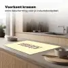 Karma - Luipaardprint - Geel Inductie beschermer vinyl 3mm klein -sfeer1
