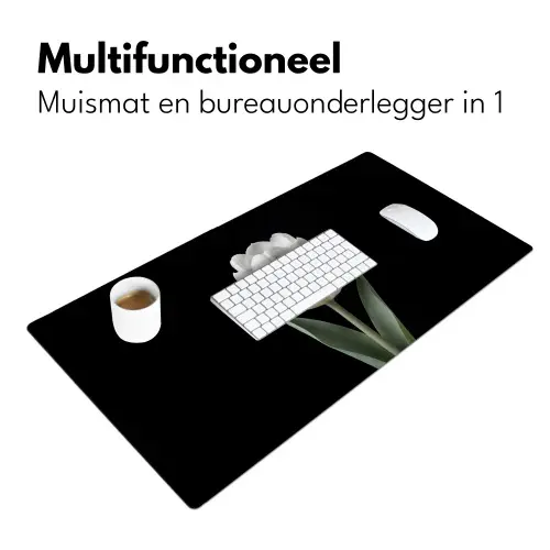 Tulp - Patroon - Blauw Muismat XXL klein -sfeer4