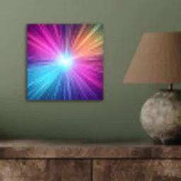 Abstract - Light - Burst - Modern - Colorful aluminium wit klein -sfeer2