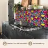 Patroon - Hippie - Bloemen - Paars keuken achterwand 2 middel 871 -usp_DE