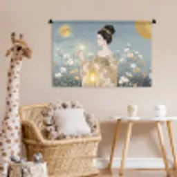 Aziatisch - Vrouw - Kimono Wandkleed katoen middel -wsfeer5_kind