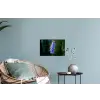 Bloemen - Blauw - Dennenboom Muursticker klein -plant