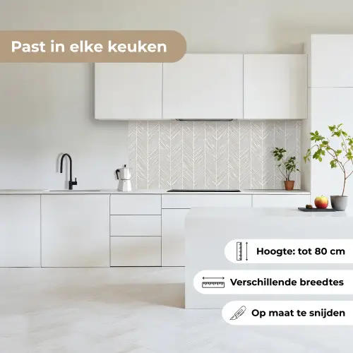 Klassiek - Visgraat - Grijs keuken achterwand 2 middel 871 -sfeer4_NL