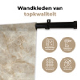 Lichtbeige - Onyx - Subtiel Wandkleed katoen klein 269 -sfeer2