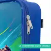 Neon - Voetbal - Schop - Kleurrijk Kinderkoffer - Blauw klein -rits_FR