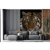 Tijger - Wilde dieren - Portret fotobehang vinyl groot -bank