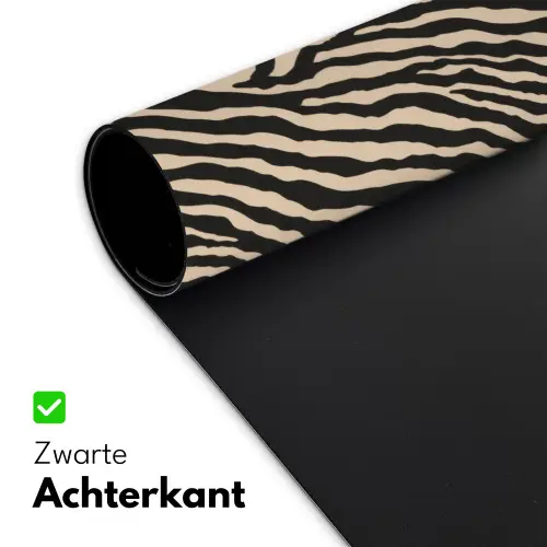 Zebra - Klassiek - Zwart Muismat XXL klein 681 -sfeer2