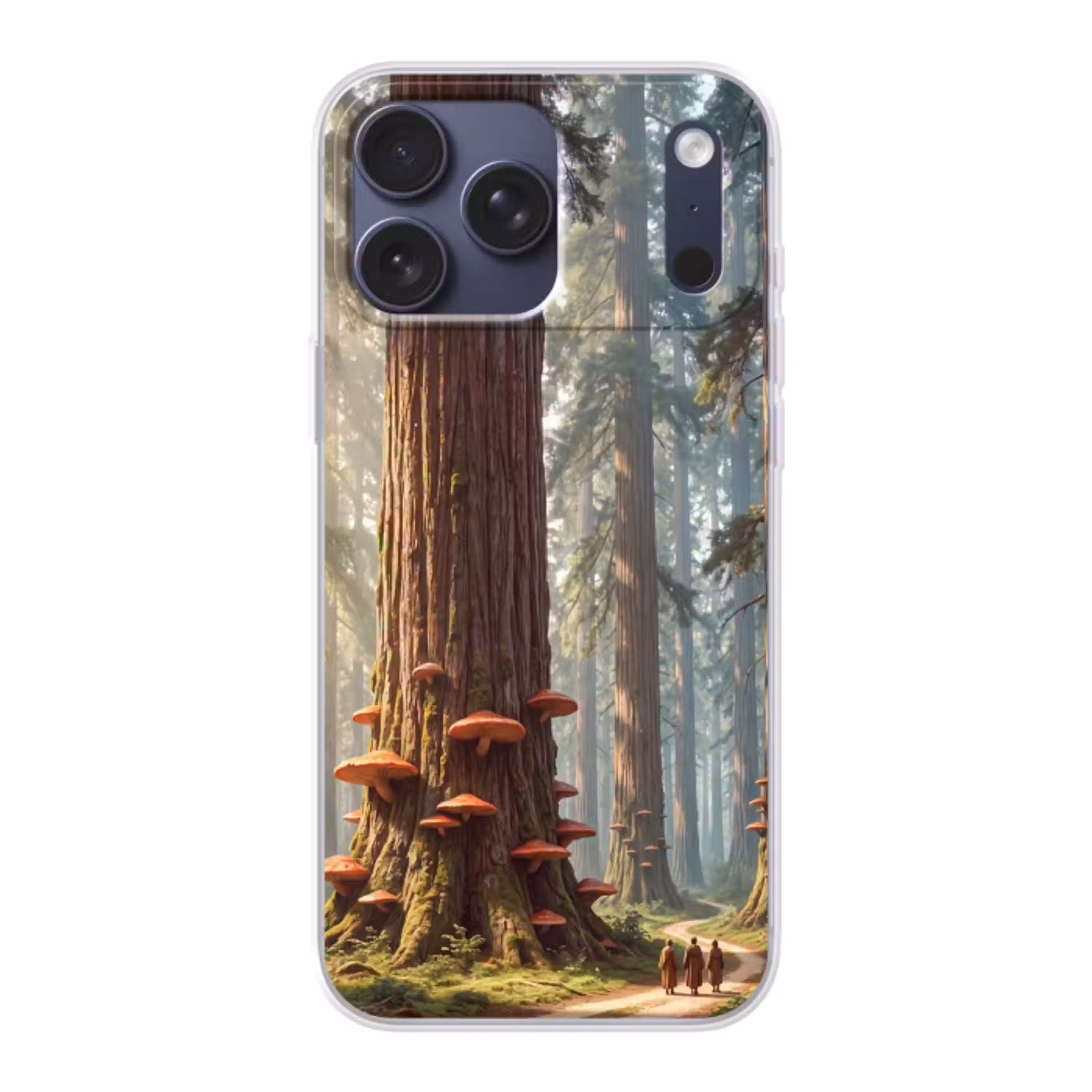Bos - Bomen - Natuur Telefoonhoesje iPhone 17 Pro Max klein -3d