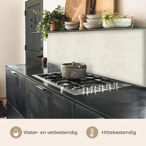 Crème - Egaal - Beton keuken achterwand 2 middel 871 -usp_NL