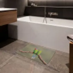 Papagaai - Tak - Natuur - Kleurrijk Badmat klein -sfeer3