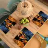 Abstract - Portret - Kleurvakken Placemat vinyl groot -zzsfeer5_Kitchenyeah-website