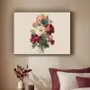 Boeket - Warme tinten - Elegant Textielframe zwart klein -sfeer1