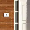 Lichtgrijs luipaard - Traditioneel Naambord Rechthoek middel -sfeer3-rechthoek-S