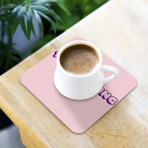 You're doing great - roze - 3D onderzetter kurk middel -sfeer5