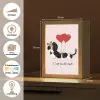 Hond - Teckel - Valentijn - Love Light Box met kabel (Wandlamp) klein -USP_websiteoverzichtNL
