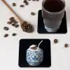 Kokosnoot - Eten - Delfts blauw - Drinken onderzetter kurk middel -sfeer2