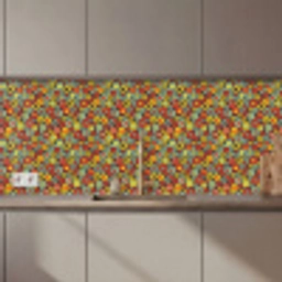 Patroon - Jaren 70 - Retro - Bubbel keuken achterwand 2 middel 871 zz_3dshopping
