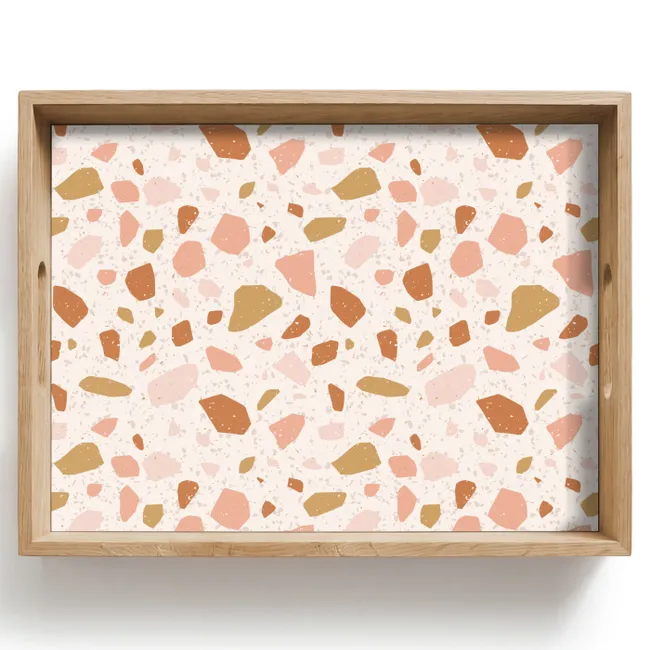 Tray - Terrazzo - Pattern - Colorful - Salmon