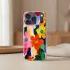 Bloemen - Kleurrijk - Stippen Telefoonhoesje iPhone 17 Pro klein -sfeer2
