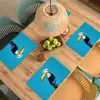 Tucan - Sokkel - Vogel - Koksmuts Placemat vinyl groot -zzsfeer5_Kitchenyeah-website