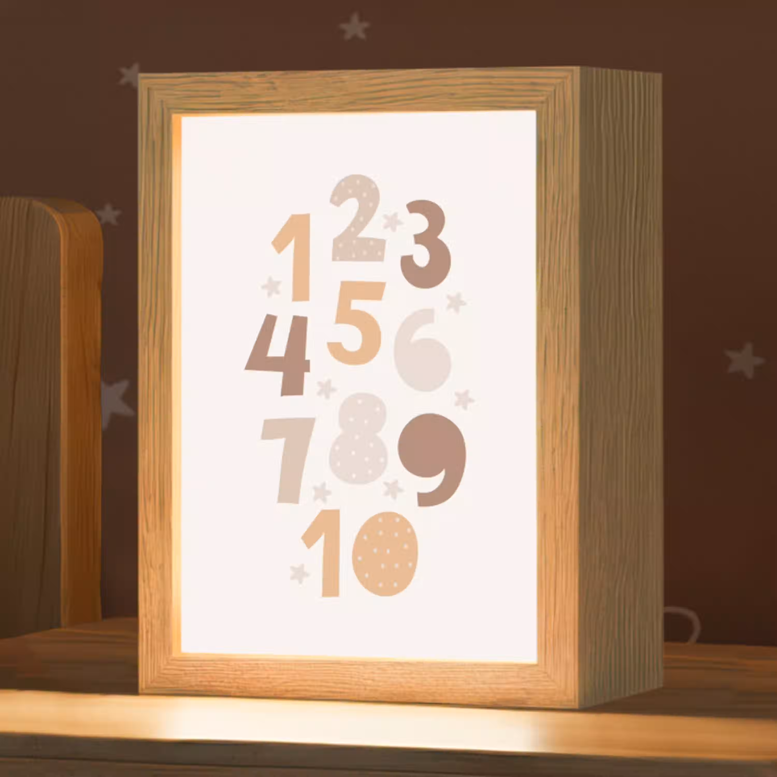 Educatief - Leren tellen - Pastel - 1-10 - Meisjes Light Box met kabel klein -zzz_3d_website