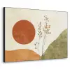Zon - Abstract - Takken - Oranje Textielframe - compleet frame klein -3d