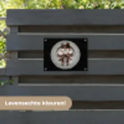 Rose - Strik - Bestek tuinposter los doek klein -sfeer3