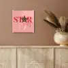 Star girl - Roze - Panter - Ster plexiglas 5mm klein -sfeer5