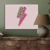 Stippen - Roze - Bliksem PET vilt klein -sfeer2