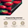 Aardbeien - Rood - Groen - Kroontjes Inductie beschemer met haakjes klein 777 -ky-onderkant-nl
