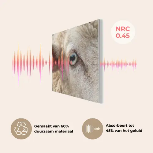 Schaap - Oog - Wit PET vilt klein -USP_NL
