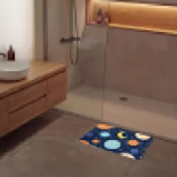 Ruimte - Planeten - Kleurrijk Badmat klein -sfeer2