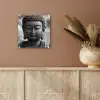 Boeddha - Grijs - Spiritualiteit - Buddha beeld - Religie plexiglas 5mm klein -sfeer5