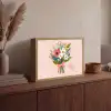 Boeket - Strikje - Kaartje - Quote Light Box met batterij (Wandlamp) middel -sfeer2