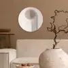 Minimalistisch - Cirkel - Lichtgrijs Wandcirkel kunststof plaat 5mm dik klein -sfeer1
