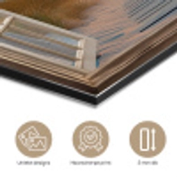 Doorkijk - Strand - Pad - Zonsondergang aluminium wit klein -closeup_NL