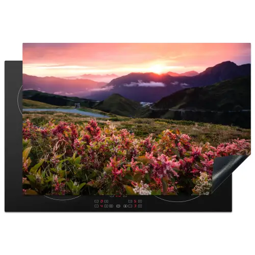 Alpengloed en Wilde Bloemen Inductie beschermer vinyl 3mm klein -3d