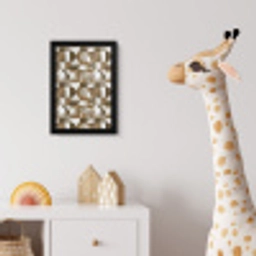 Abstract - Retro - Bruin fotolijst zwart zonder passe partout klein 224 -usfeer4_kinderkamer
