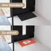 Ciao bella - Tekstwolk - Strepen - Oranje Deurmat klein -voor-na_DE