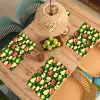 Appels - Peren - Fruit - Groen Placemat vinyl groot 368 -zzsfeer5_Kitchenyeah-website