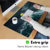 Storm - Badeend - Golven Muismat XXL klein -sfeer3