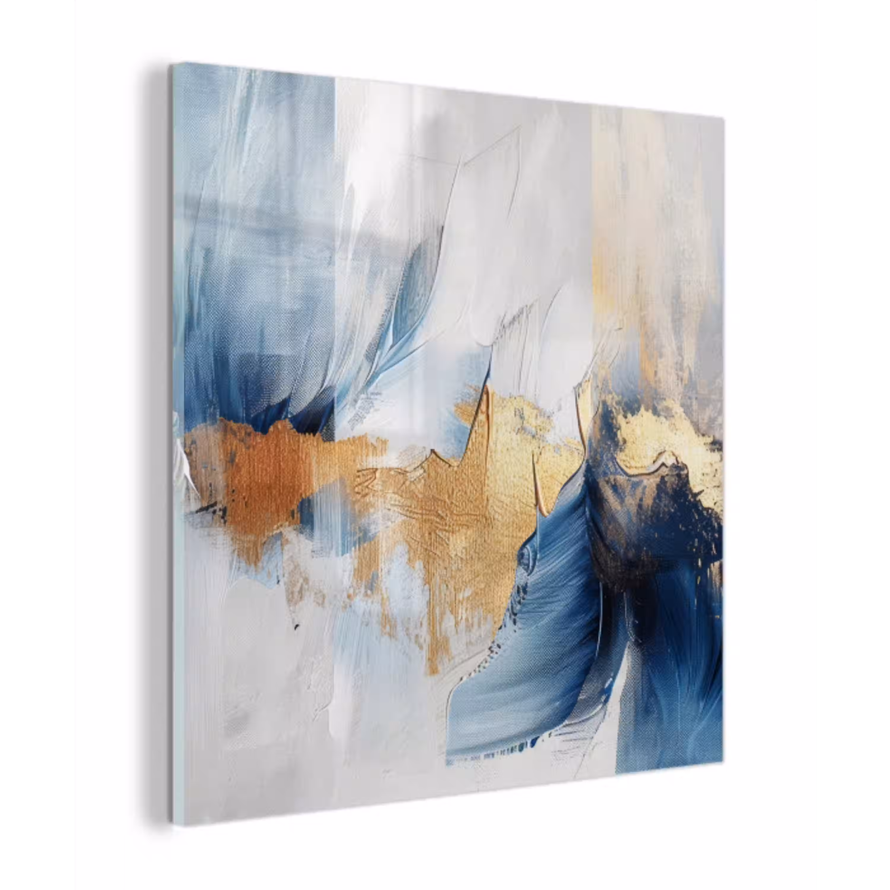 Goud - Blauw - Watercolor - Kunst - Modern plexiglas 5mm klein -z3d