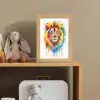 Leeuw - Verf - Kleurrijk - Wit - Dier Light Box met kabel klein -sfeer2_kind