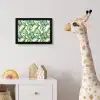 Monstera - Palmblad - Jungle - Tropisch fotolijst zwart zonder passe partout klein -usfeer4_kinderkamer