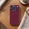 Bladeren - Patroon - Paars Telefoonhoesje iPhone 17 Pro klein 878 -sfeer1