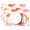 Lippen - Kleurrijk - Glanzend Placemat vinyl groot -zzsfeer2_Kitchenyeah-website