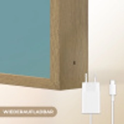 Superheld - Blauw - Jongens Light Box met batterij (Wandlamp kind) middel -USP_websiteoplaadbaarDE